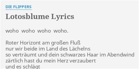 lotusblume lyrics